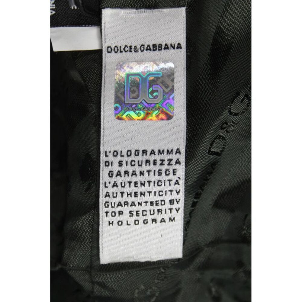 D&G Dolce & Gabbana Womens Dark Gray Wool Trench Coat Size 48 - Picture 9 of 11